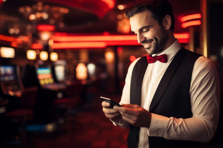 Meja blackjack langsung dengan dealer di studio nikmat777